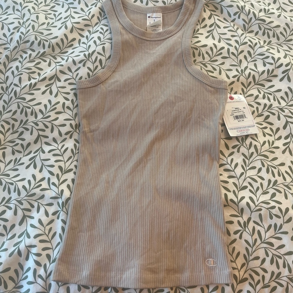 Champion Women's Tan Ribbed Tank Top